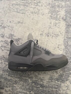 All-Gray Retro Basketball Sneaker
